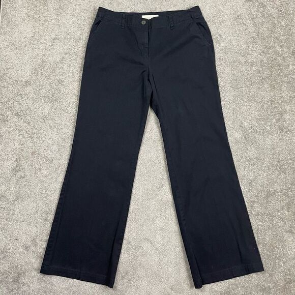 Talbots Women’s Size 2 Black Chino Pants Trousers Boot Cut Workwear - Picture 1 of 5